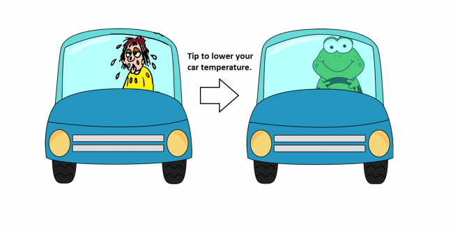 Tip to Lower car temperature Tip to Lower car temperature