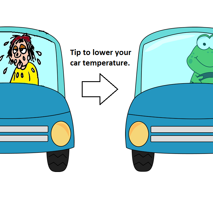 Tip to Lower car temperature