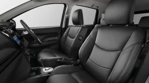 Semi-bucket leather seats