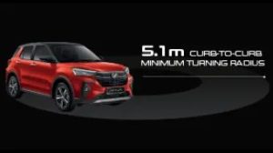Tight 5.1m turning radius