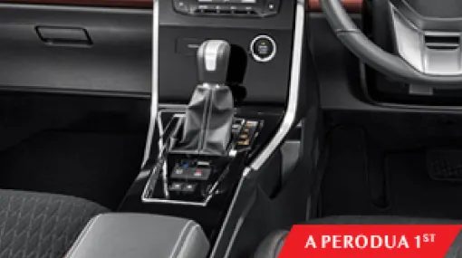 High console with soft-pad armrest